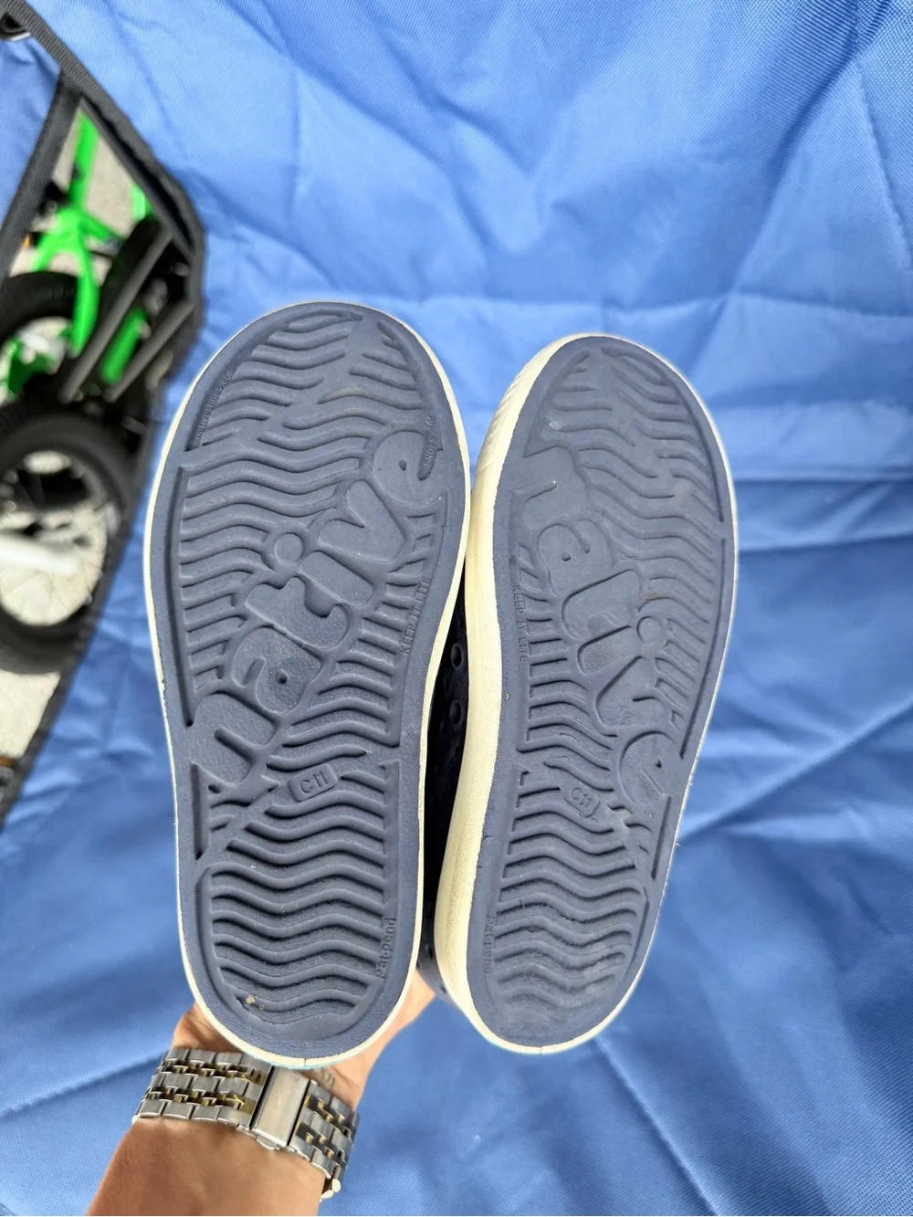 Toddler boy navy native slip-on shoe